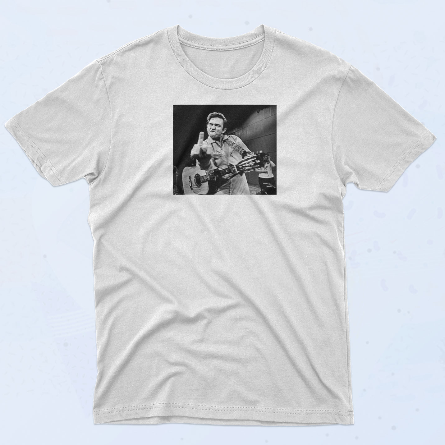 Johnny Cash Middle Finger T Shirt Sclothes