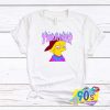 Lisa Simpson Fire Flame Skateboard Cartoon T Shirt