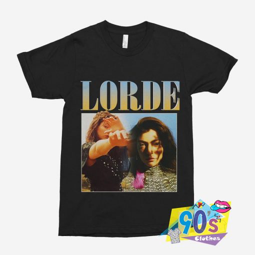 Lorde 90s Vintage Black Rapper T Shirt