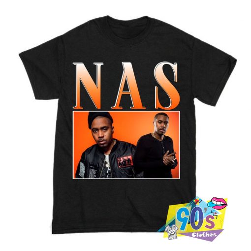 Nas Rapper T Shirt - 90sclothes.com