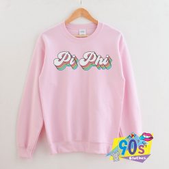 Pi Beta Phi Sorority Groovy Rainbow Sweatshirt