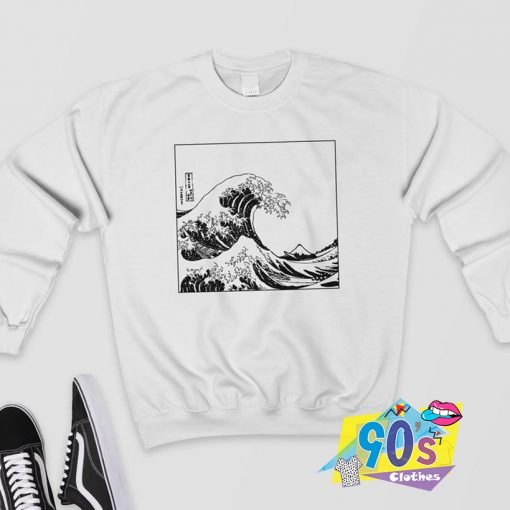 The Great Wave Off Kanagawa Aesthetic Sweatshirt