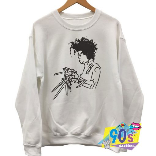 Vintage Edward Scissorhands Halloween Sweatshirt