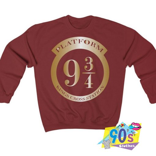 Harry Potter Platform 9 3 4 Kings Cross Station Sweatshirt