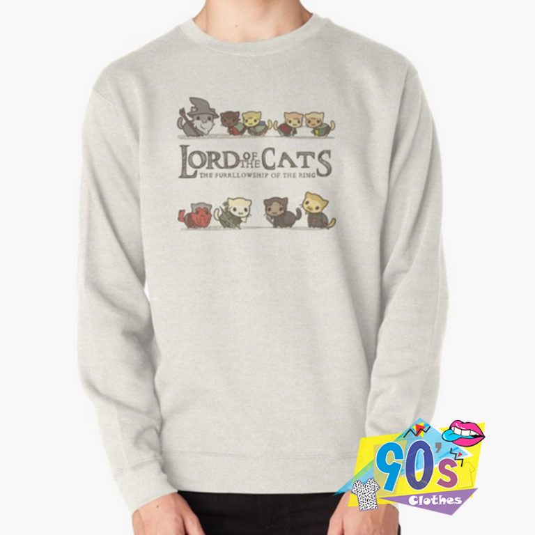 Lord Of The Cats LOTR Parody Sweatshirt - 90sclothes