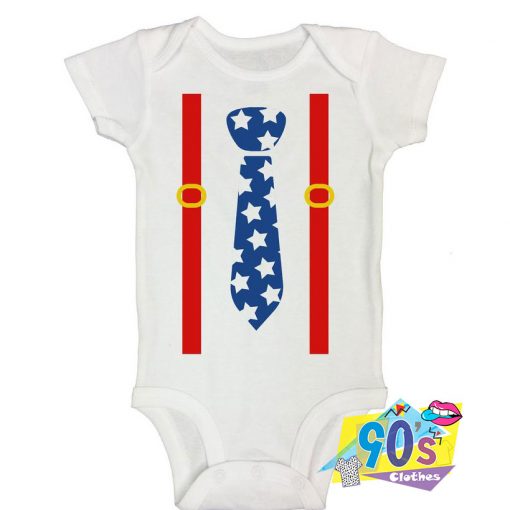 Stars and Stripes Stud Baby Onesie