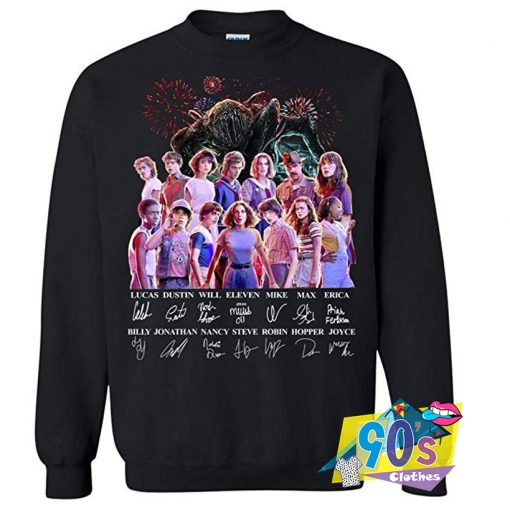 Stranger Thiings All Character Christmas Sweatshirt