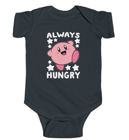 Always Hungry Kirby Funny Onesie 90s