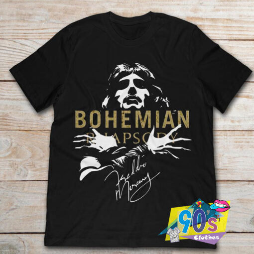 Bohemian Rhapsody Freddie Mercury Queen Band T shirt