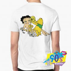 Funny Betty Boop And The Pooh T Shirt