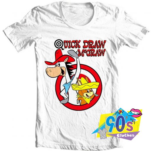 Quick Draw McGraw and Bubba Louie Retro T Shirt