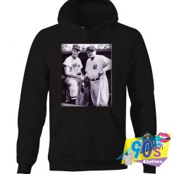 Vintage Babe Ruth And Ted Sox Yankees Baseball Hoodie