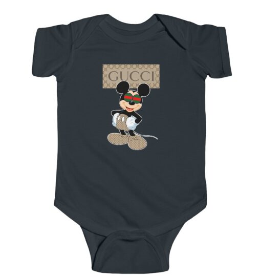 Mickey Mouse Parody Gucci Baby Onesie 90s