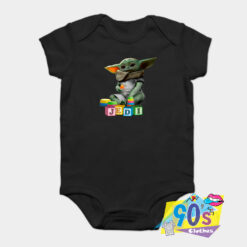 Awesome Yoda Jedi Baby Onesie