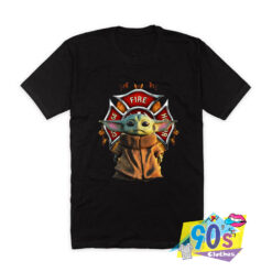 Baby Yoda Fire Horror T shirt
