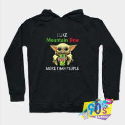 Baby Yoda Like Mountain Dew Custom Hoodie