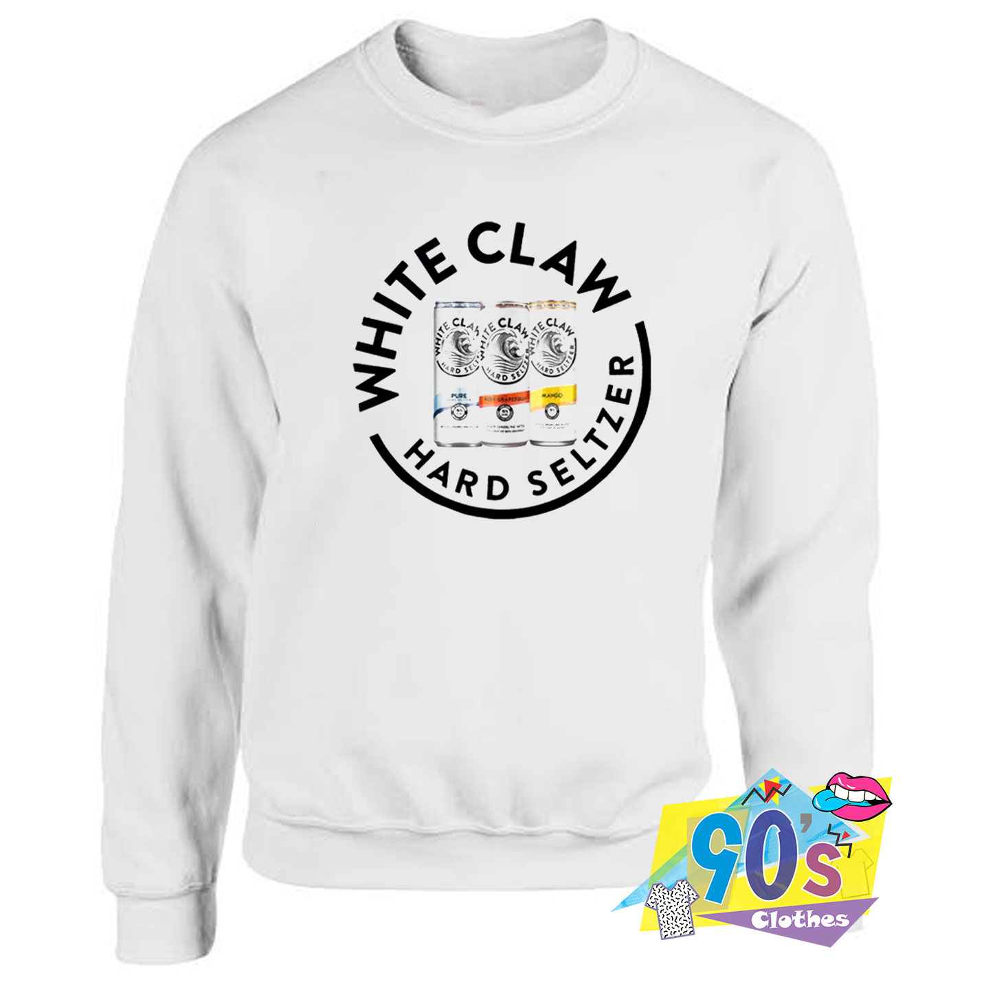 White 2025 claw sweatshirt