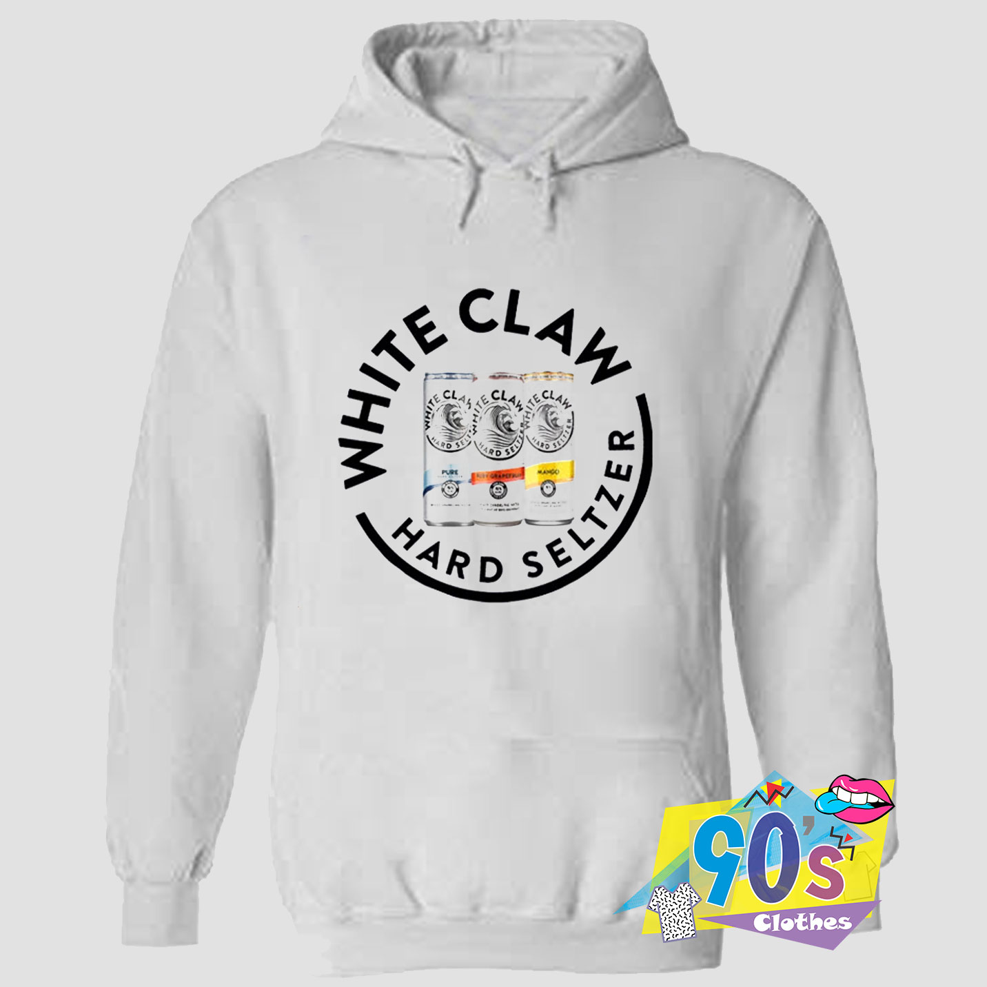 white claw sweatshirt with pocket