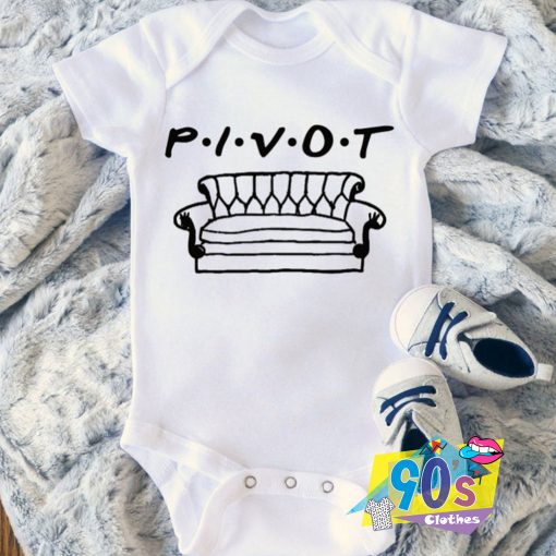 Cute Friends Tv Show Pivot Baby Onesie