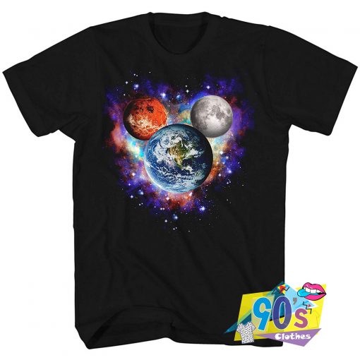 Disney Mickey Mouse Nebula Galaxy T Shirt