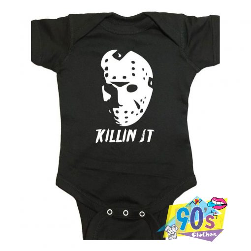 Friday The 13th Voorhees Killin It Baby Onesies