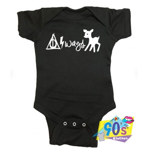 Harry Potter Always Deer Cute Baby Onesies