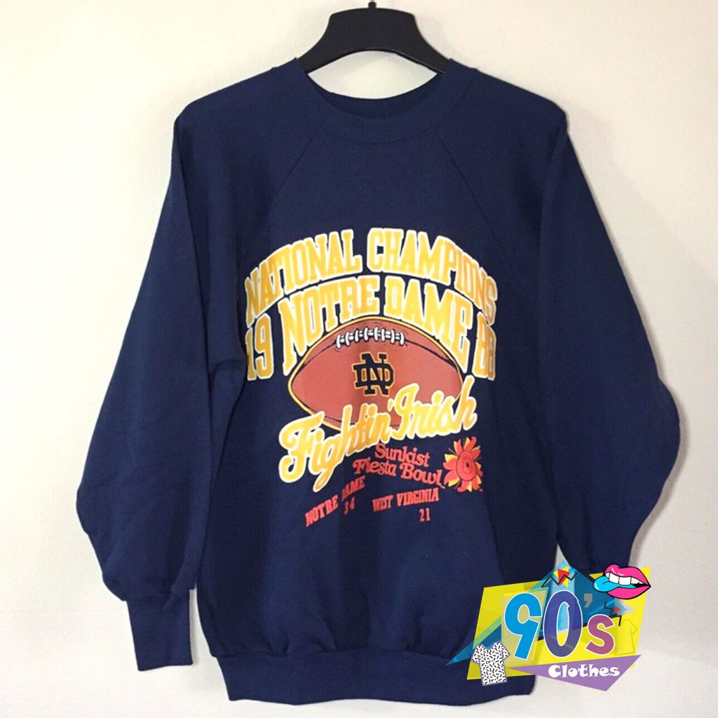 Notre Dame Irish National Champions Sweatshirt - 90sclothes.com