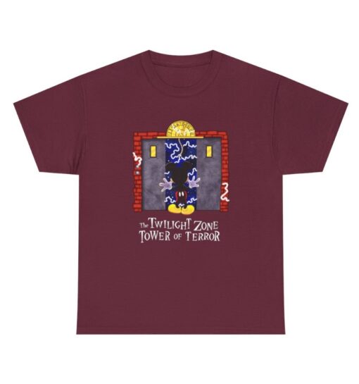 Twilight Zone Tower of Terror Mickey Mouse T Shirt 90s
