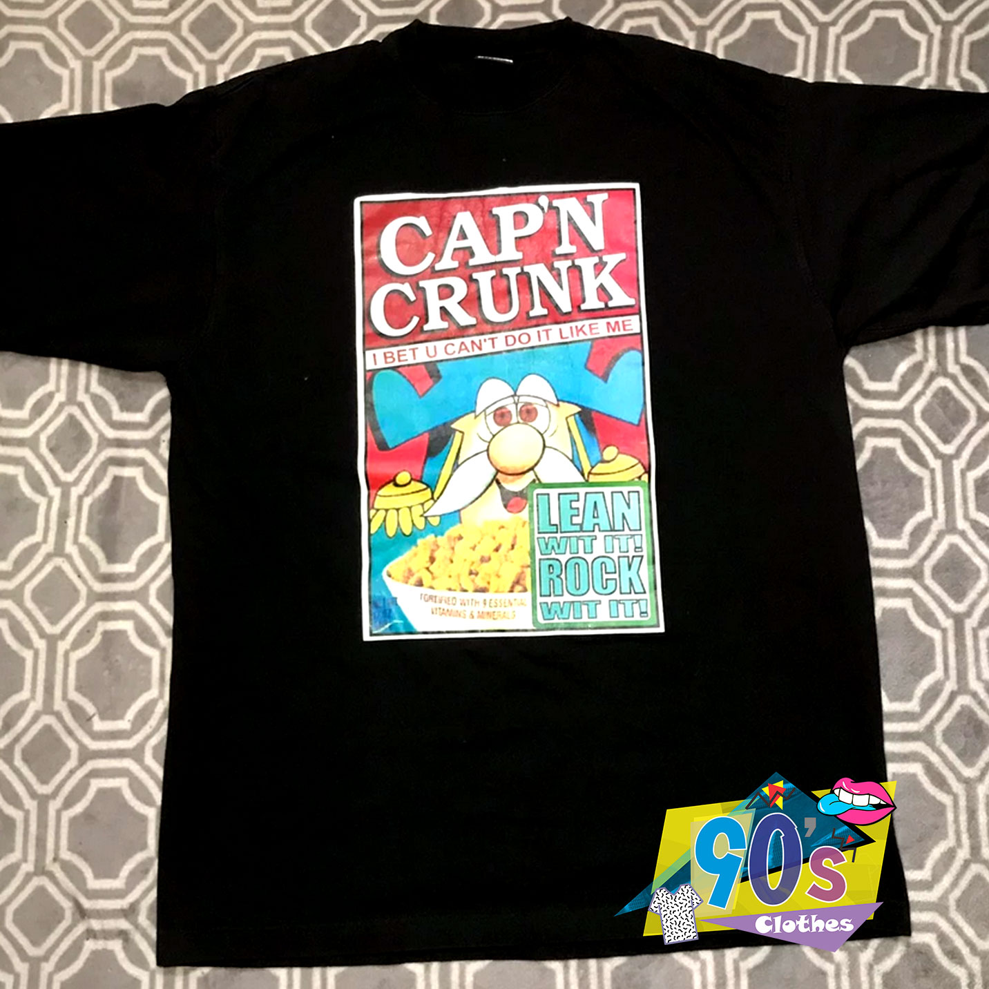 Vintage Cap’n Crunk Lean Like Me Rap T Shirt - 90sclothes.com