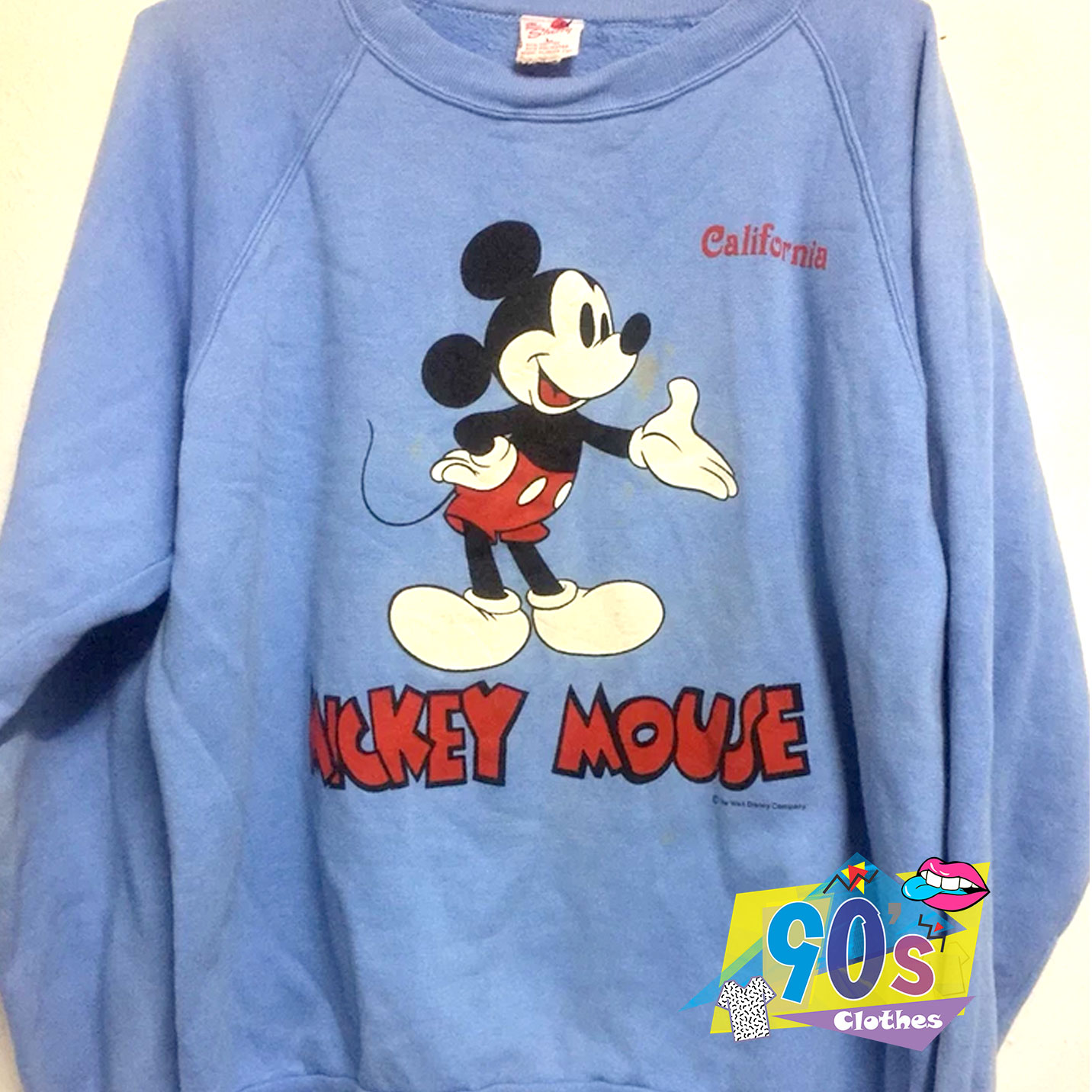 Vintage Mickey Mouse California Sweatshirt - 90sclothes.com