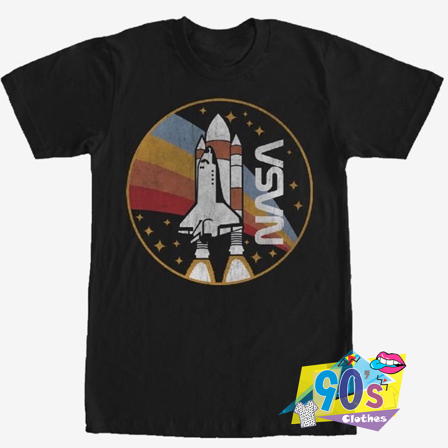 Vintage NASA Rocket T Shirt On Sale - 90sclothes