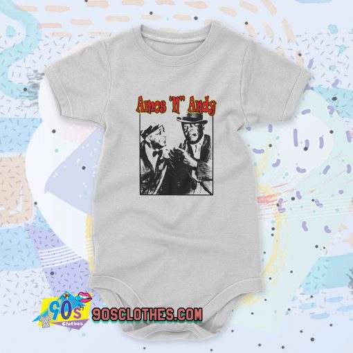 1940s Amos N Andy Comedy Show Custom Baby Onesie