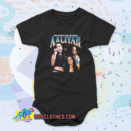 Aaliyah Queen RnB Rap Cool Baby Onesie