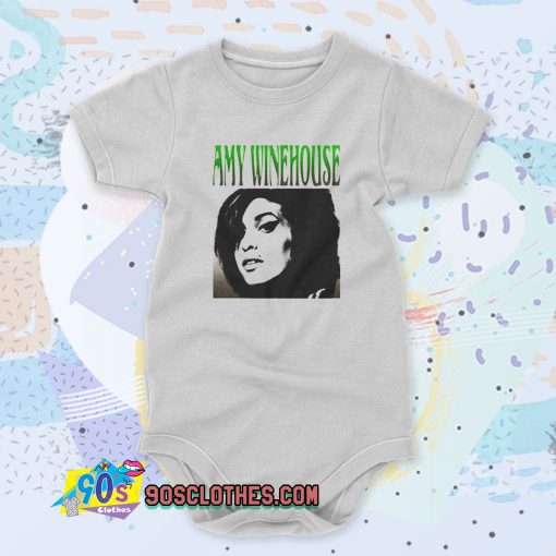 Amy Winehouse Cover Custom Baby Onesie