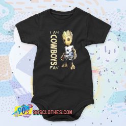 Baby Groot I Am Dallas Cowboys Baby Onesie