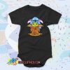 Baby Stitch And Baby Yoda Are Friends Baby Onesie