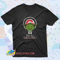 Baby Yoda Chicago Cubs Best Grandpa Retro T Shirt