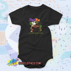 Baby Yoda Fedex Survived Covid 19 Cool Baby Onesie