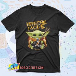 Baby Yoda Hug Depeche Mode Guitar 90s T Shirt Style