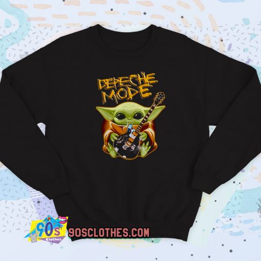 Baby Yoda Hug Depeche Mode Guitar Sweatshirt Style