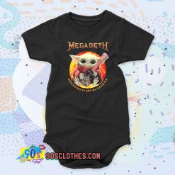 Baby Yoda Hug Guitar Megadeth Killing Is My Business Baby Onesie