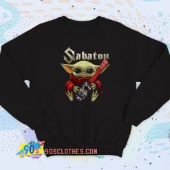 Baby Yoda Hug Guitar Sabaton Sweatshirt Style