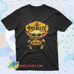 Baby Yoda Hug Potbelly Sandwich Retro T Shirt