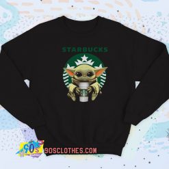 Baby Yoda Hug Starbucks Sweatshirt Style