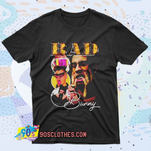 Bad Bunny Photoshoot Collage Retro T Shirt