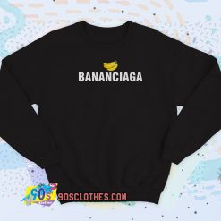 Bananaciaga Balenciaga Black Sweatshirt Style