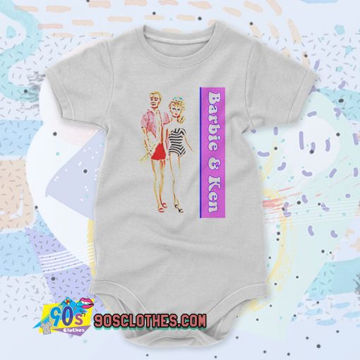 Barbie Ken Doll Custom Baby Onesie