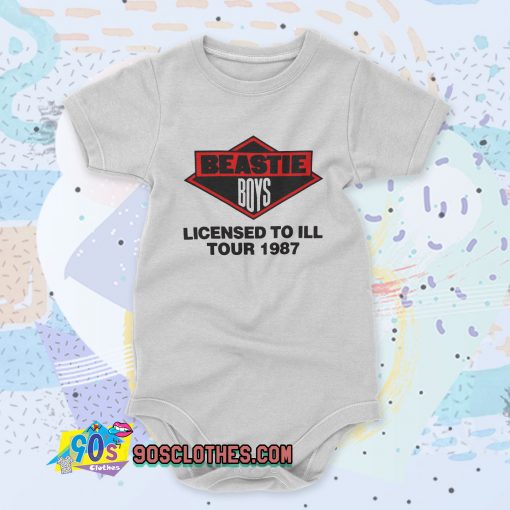 Beastie Boys Licensed to Ill Tour 1987 Custom Baby Onesie