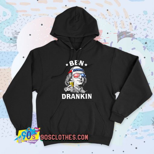 Ben Drankin Benjamin Franklin America 90s Hoodie