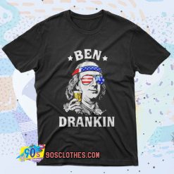 Ben Drankin Benjamin Franklin America Retro T Shirt